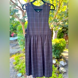 Vintage Abercrombie and Fitch jumper - navy blue plaid